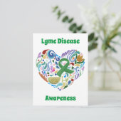 Briefkaart ter bewustmaking en ondersteuning van d (Staand voorkant)