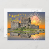 Briefkaart ter ere van de Schotse onafhankelijkhei (Voorkant / Achterkant)