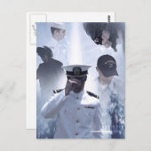 Briefkaart ter herdenking van de marine (Voorkant / Achterkant)