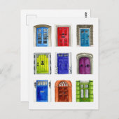 Briefkaart ter illustratie van kleurstofdeuren (Voorkant / Achterkant)