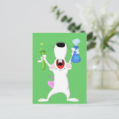 Briefkaart testbuis Lab Rat (Staand voorkant)