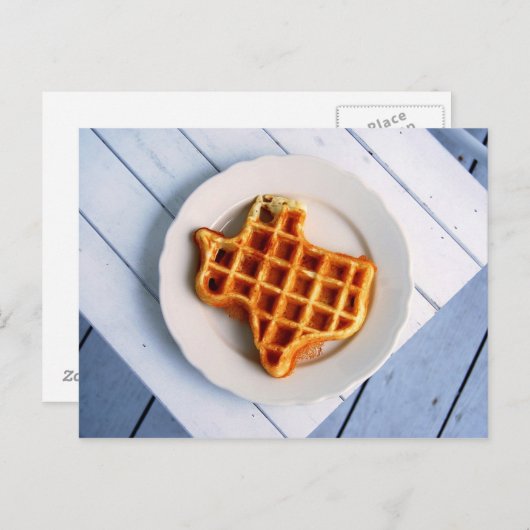 Briefkaart Texas Waffle (Voorkant / Achterkant)