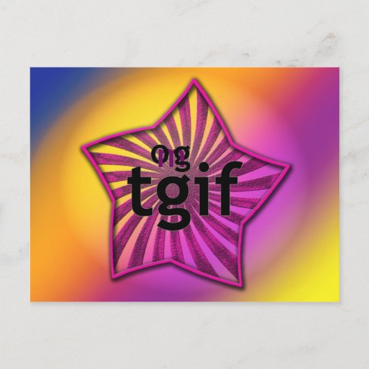 BRIEFKAART tgif (Voorkant)