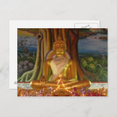 Briefkaart Thailand Buddha afbeelding zeer zeldzaa (Voorkant / Achterkant)