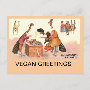 Briefkaart THANKSGIVING VEGAN