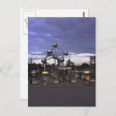 Briefkaart The atomium in Brussels, België (Voorkant / Achterkant)