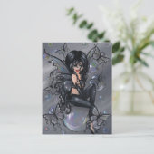 briefkaart "The Black Fairy" (Staand voorkant)