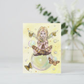 briefkaart "The Gold Fairy" (Staand voorkant)