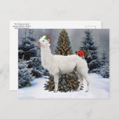briefkaart "The Kerstllama" (Voorkant / Achterkant)