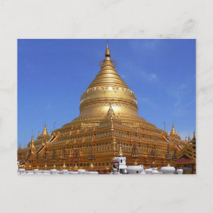 Briefkaart The Shwezigon Pagoda, Myanmar