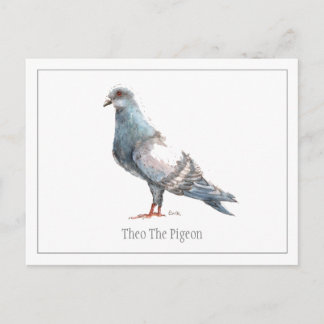 briefkaart "Theo de duif"