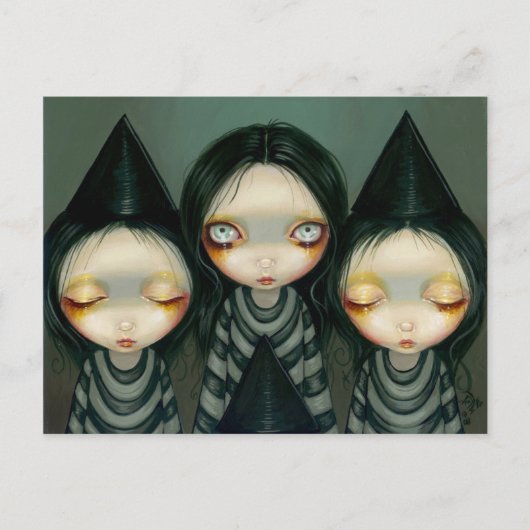 briefkaart "Three Witchy Sisters" (Voorkant)