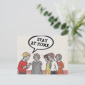 Briefkaart thuis (Staand voorkant)