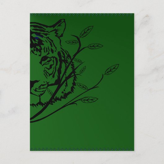 Briefkaart Tiger Face (Voorkant)