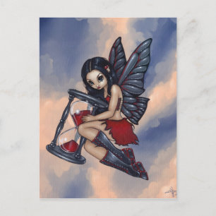 briefkaart "Time Flies"