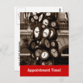 Briefkaart Time Visual Appointklokken (Voorkant / Achterkant)