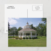 Briefkaart - Tipton Indiana Gazebo (Voorkant / Achterkant)