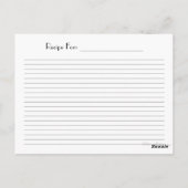 Briefkaart toaster Recipe Card (Achterkant)