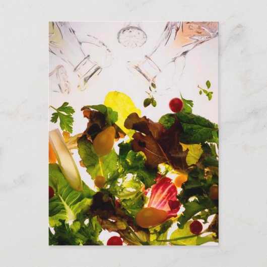 BRIEFKAART TOSSED GREEN SALAD (Voorkant)