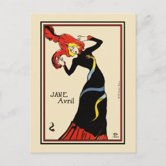 Briefkaart: Toulouse Lautrec - Jane Avril Briefkaart