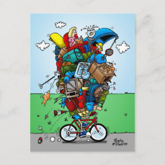 Briefkaart Touring Bike