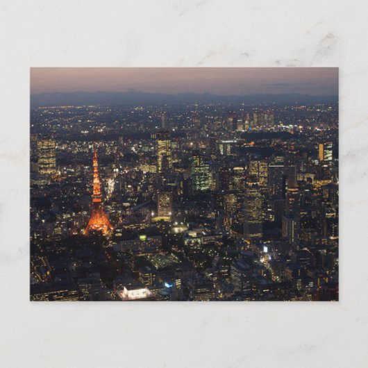 Briefkaart Tower in Tokio, Japan (Voorkant)