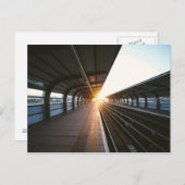 Briefkaart treinstation (Voorkant / Achterkant)