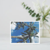 Briefkaart Tropische paradijspalmen (Staand voorkant)
