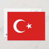 Briefkaart Turkije-vlag (Voorkant / Achterkant)