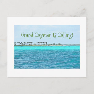 briefkaart/TURQUOÏENWATER VAN DE GROOTHANS CAYMAN Briefkaart