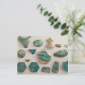 Briefkaart Turquoise Vessel Sherds (Staand voorkant)