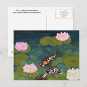 Briefkaart. Twee Koi Fish Briefkaart (Voorkant / Achterkant)