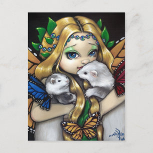briefkaart "Two Fae Ferret"