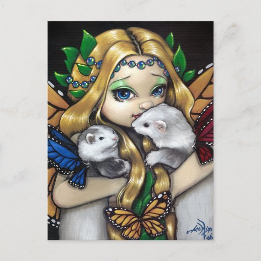 briefkaart "Two Fae Ferret" (Voorkant)