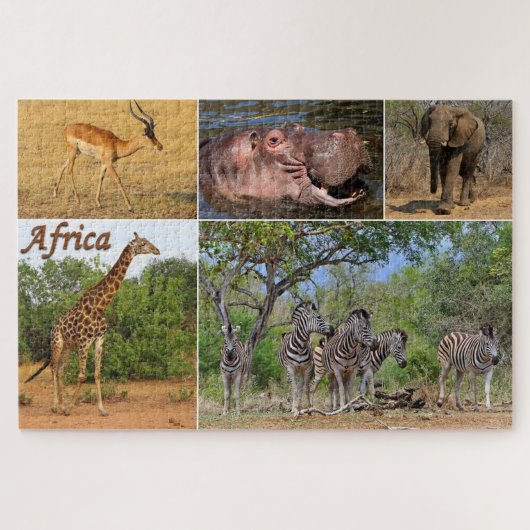 Briefkaart uit Afrika Legpuzzel (Horizontaal)