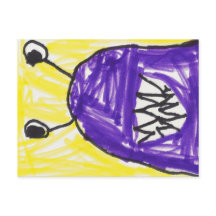 Briefkaart uit één stuk