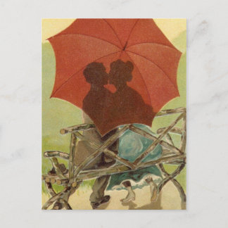 Briefkaart Umbrella Lovers