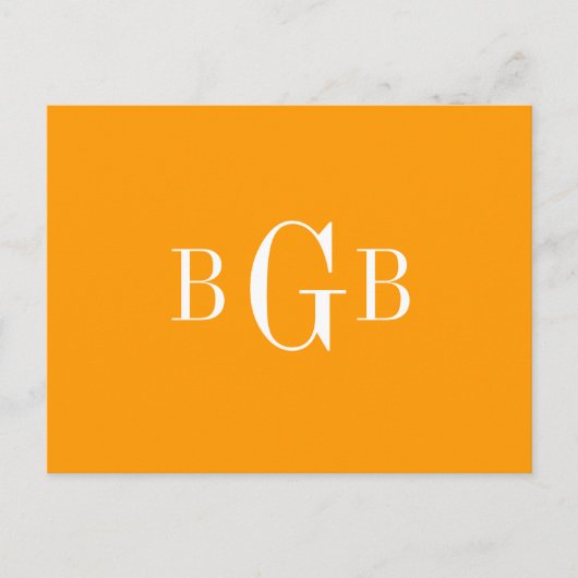 BRIEFKAART - uw monogram (Voorkant)