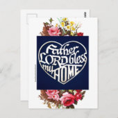 Briefkaart "Vader HEER zegene mijn HUIS" (Voorkant / Achterkant)
