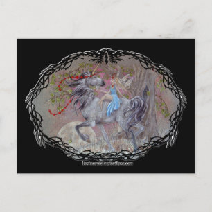 Briefkaart - Valentijn Unicorn