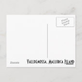 Briefkaart Valldemossa (Achterkant)