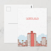 Briefkaart van Abidjan Ivoorkust (Voorkant / Achterkant)