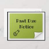 Briefkaart van afgelopen vervaldatum (Voorkant / Achterkant)