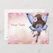 Briefkaart van Afrikaanse prinses Butterfly (Voorkant / Achterkant)