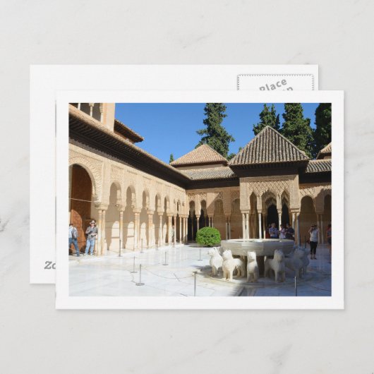 Briefkaart van Alhambra (Voorkant / Achterkant)