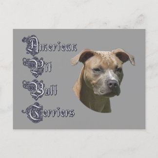 Briefkaart van American Pit Bull Terrier (APBT)