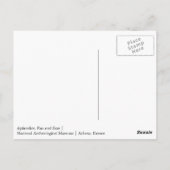 Briefkaart van Aphrodite, Pan en Eros (Achterkant)