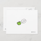 briefkaart van appel (Voorkant / Achterkant)