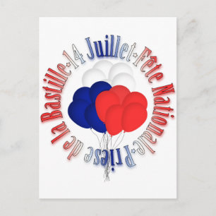 Briefkaart van Bastille Day Balloons