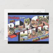  Briefkaart van Black Hills South Dakota (Voorkant / Achterkant)